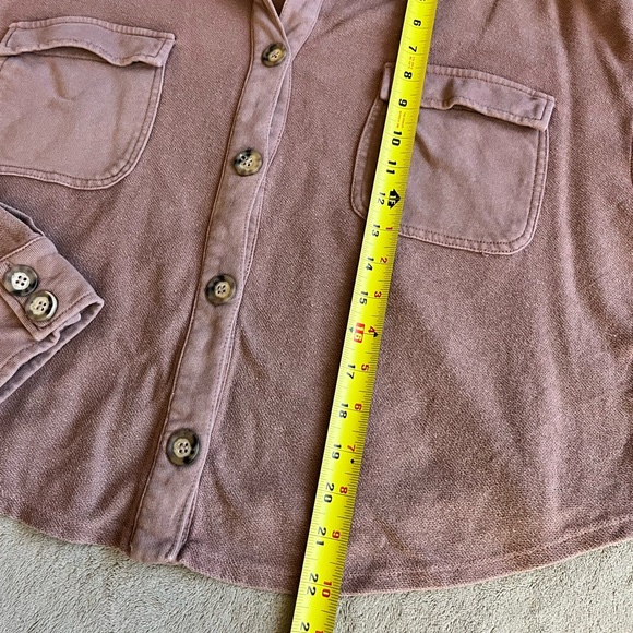 Oak & Trellis Reverse French Terry Shacket - Picture 10 of 13